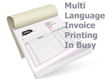 Now Print Your Invoices In Hindi or Any Other Language In Busy